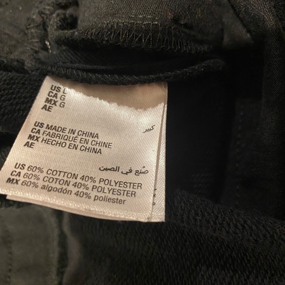 Culpos X Inc Black Rhinestone Side-stripe Joggers Size L - Picture 7 of 7